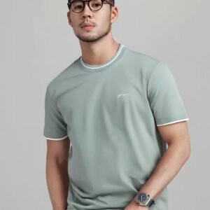 Premium Men's Business Casual Slim Fit Round Neck T-Shirt